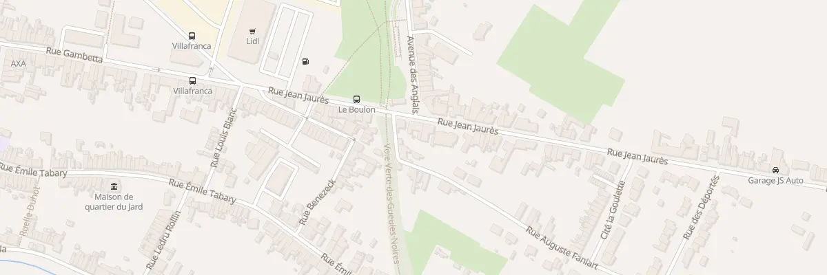 Plan du 160 Rue Jean Jaurès à Vieux-Condé