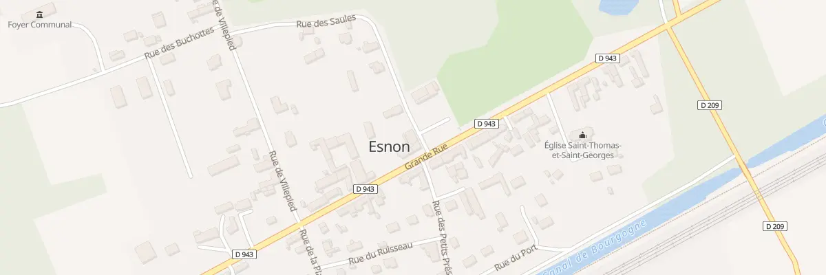 Plan du 2 Rue des Saules à Esnon
