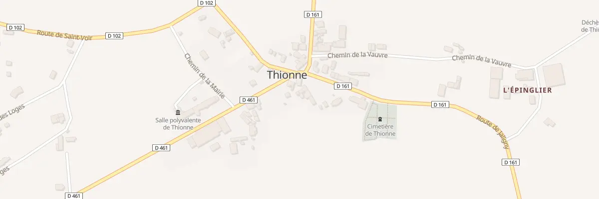 Plan du 5014 Le Bourg à Thionne