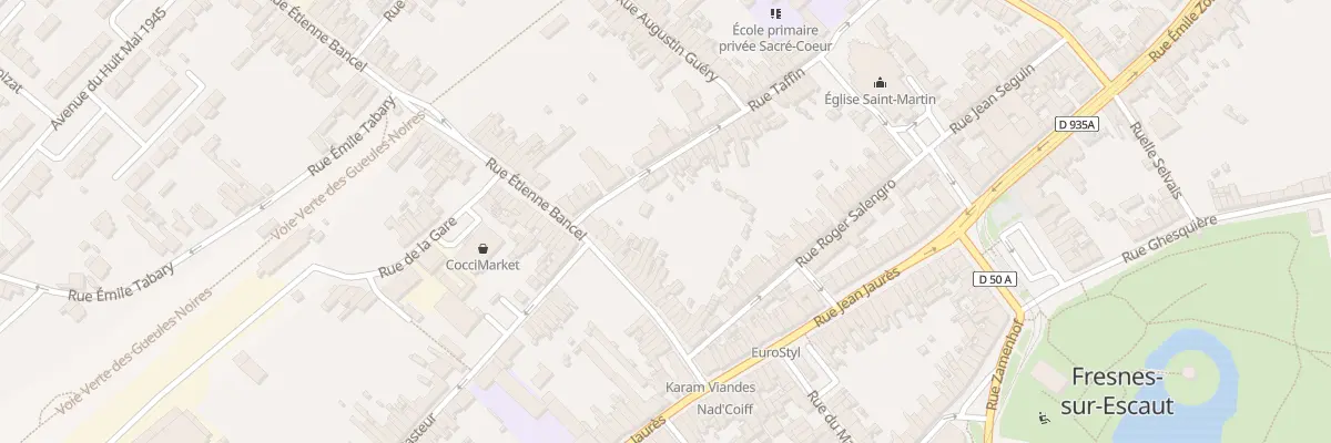 Plan du 26 Rue Etienne Bancel à Fresnes-sur-Escaut