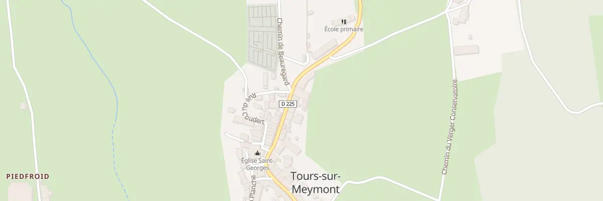 Plan du 5036 Le Bourg à Tours-sur-Meymont