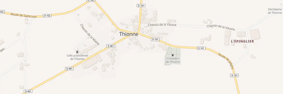 Plan du 5013 Le Bourg à Thionne
