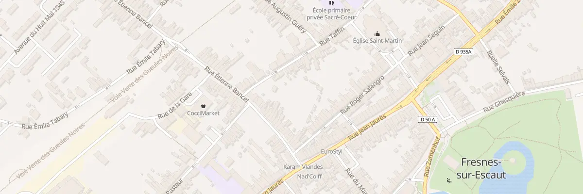 Plan du 20 Rue Etienne Bancel à Fresnes-sur-Escaut