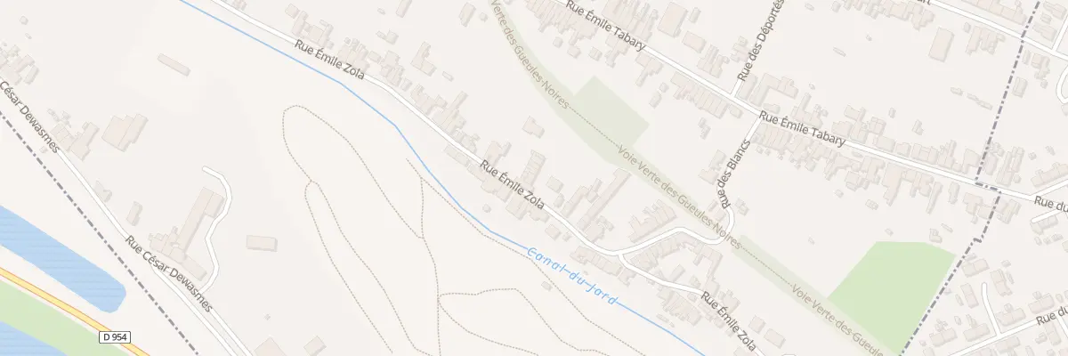 Plan du 681 Rue Emile Zola à Vieux-Condé