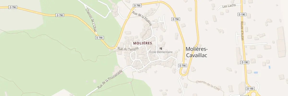 Plan du 5109A Le Village à Molières-Cavaillac