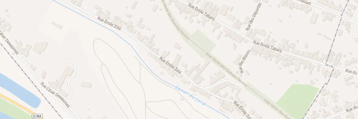 Plan du 685 Rue Emile Zola à Vieux-Condé
