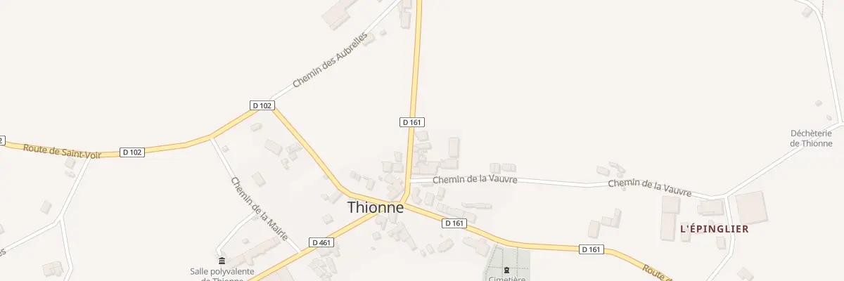 Plan du 5024 Le Bourg à Thionne