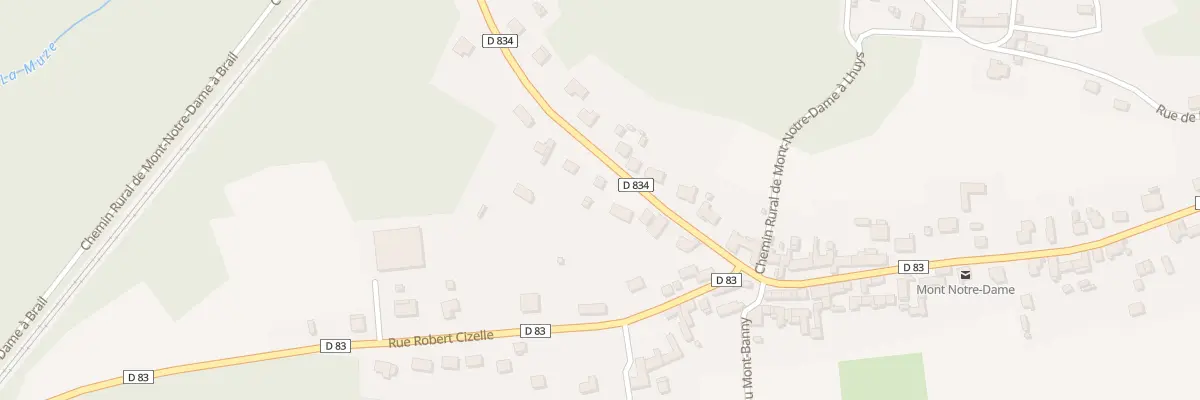 Plan du 34 Rue de la Gare à Mont-Notre-Dame