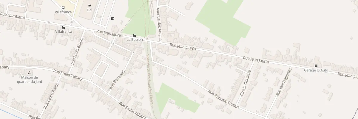 Plan du 220 Rue Jean Jaurès à Vieux-Condé