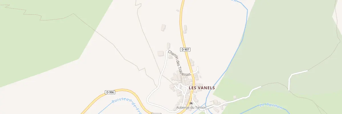 Plan du 5314 Les Vanels à Vebron