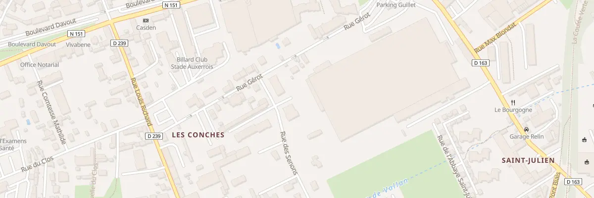 Plan du 1 Rue des Senons à Auxerre