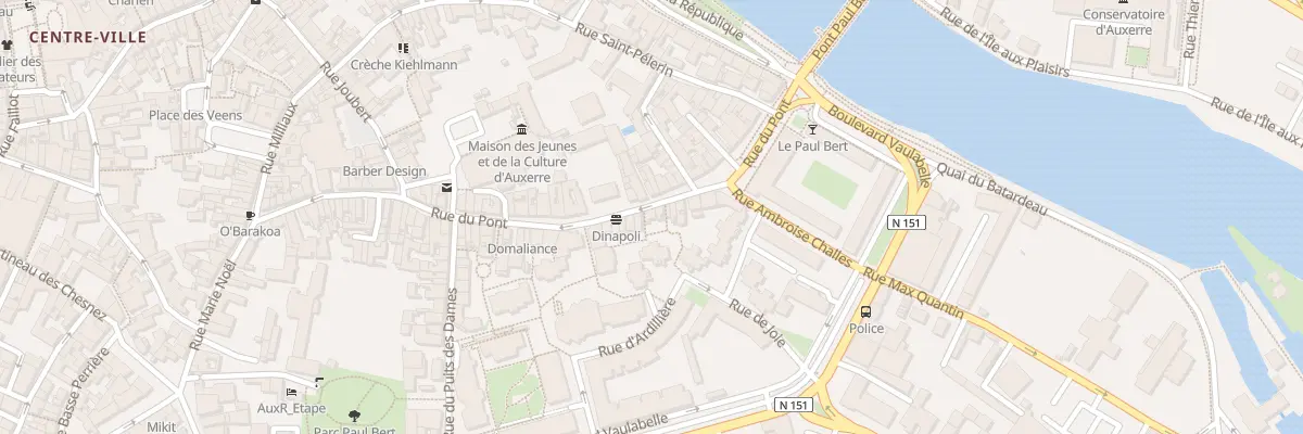 Plan du 84 Rue du Pont à Auxerre