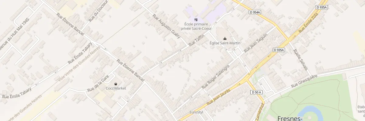 Plan du 22 Rue Taffin à Fresnes-sur-Escaut