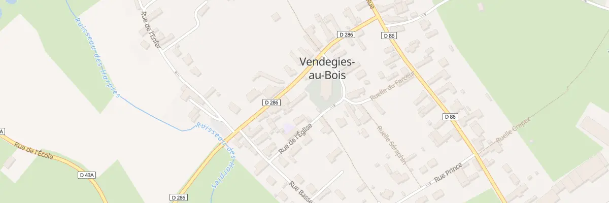 Plan du 2 Rue de l’Eglise à Vendegies-au-Bois