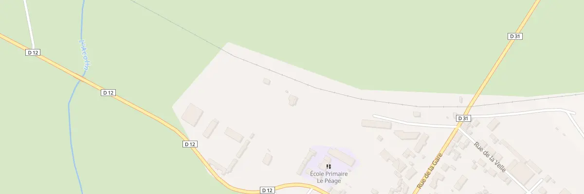Plan du 13 Rue de la Gare à Thiel-sur-Acolin