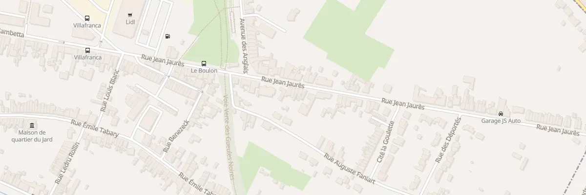 Plan du 230 Rue Jean Jaurès à Vieux-Condé