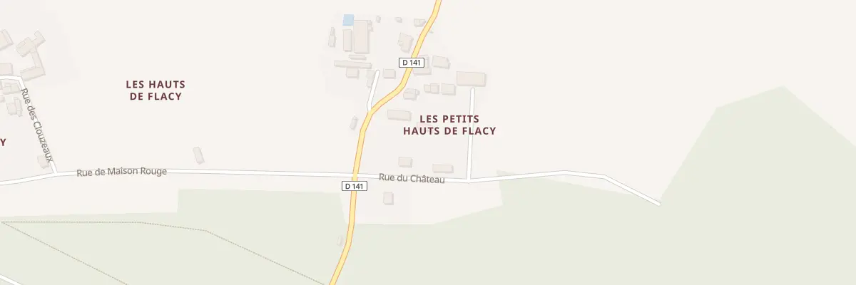 Plan du 3 Rue du Château à Flacy
