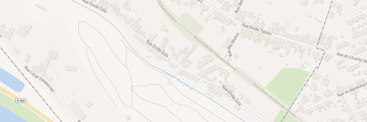 Plan du 723 Rue Emile Zola à Vieux-Condé