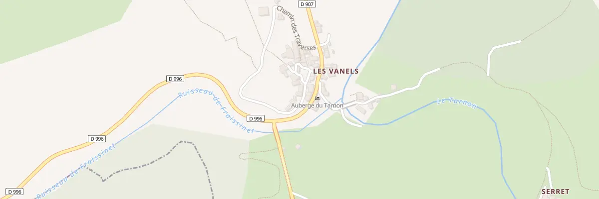 Plan du 5021 Les Vanels à Vebron