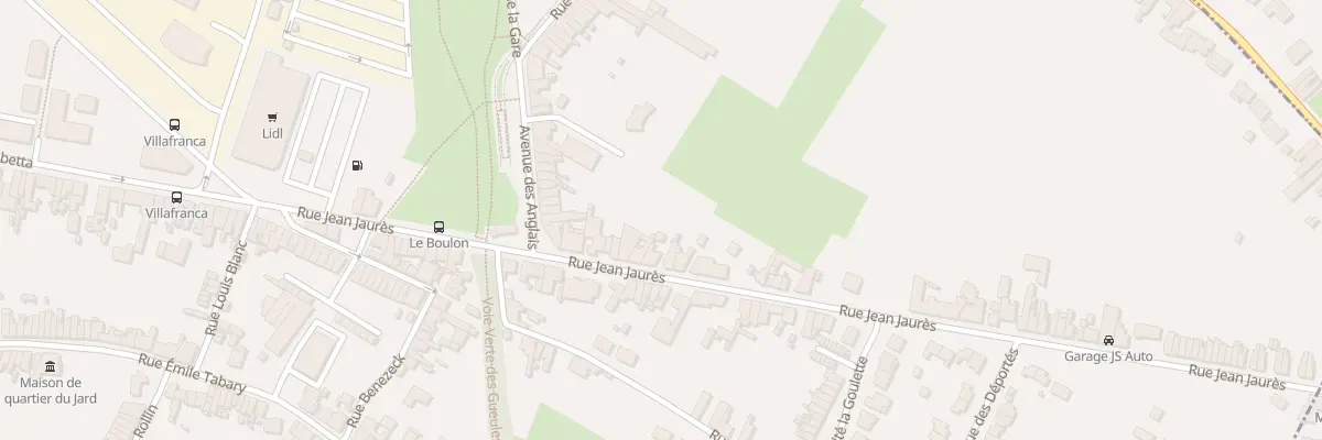 Plan du 223 Rue Jean Jaurès à Vieux-Condé