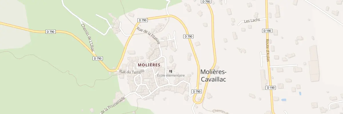Plan du 5417 Le Village à Molières-Cavaillac