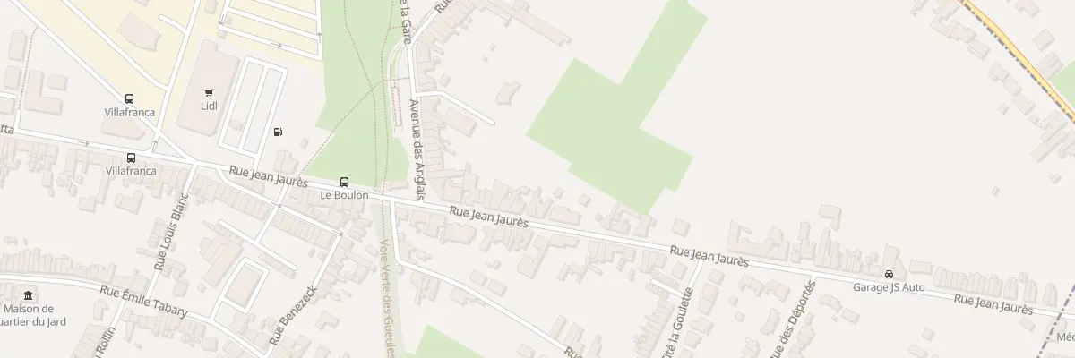 Plan du 233 Rue Jean Jaurès à Vieux-Condé