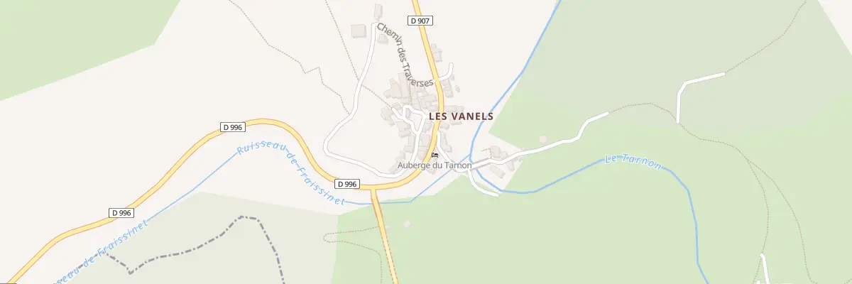 Plan du 5010 Les Vanels à Vebron