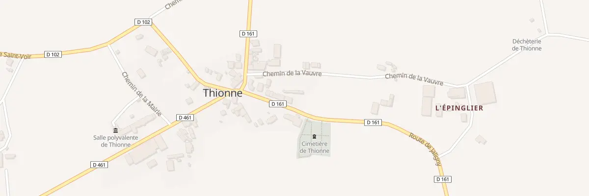 Plan du 5017 Le Bourg à Thionne