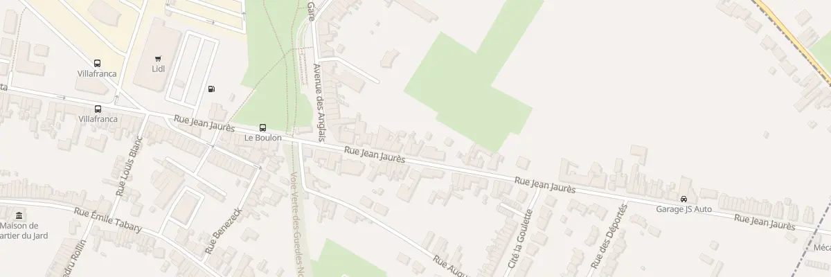 Plan du 243 Rue Jean Jaurès à Vieux-Condé