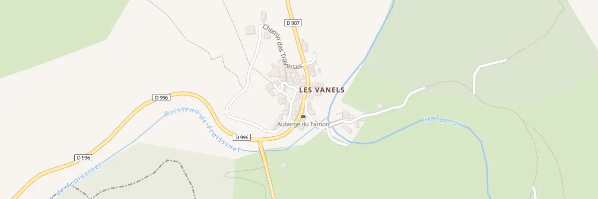 Plan du 5011 Les Vanels à Vebron