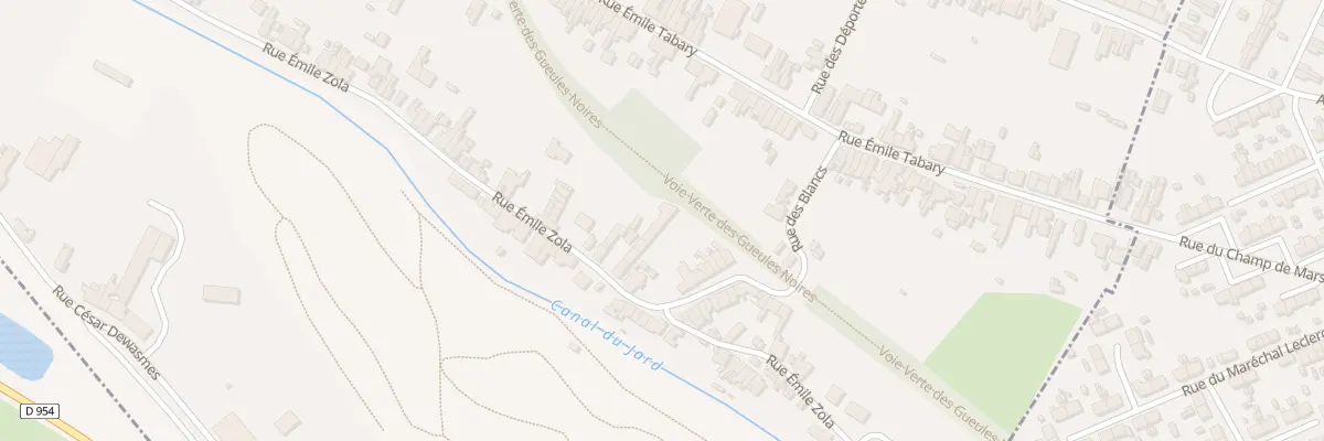Plan du 731 Rue Emile Zola à Vieux-Condé