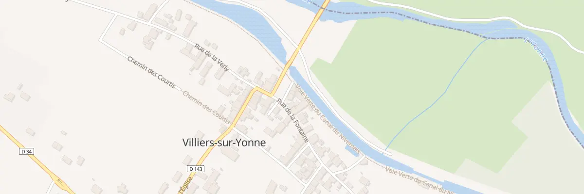Plan du 2 Rue du Moulin à Villiers-sur-Yonne