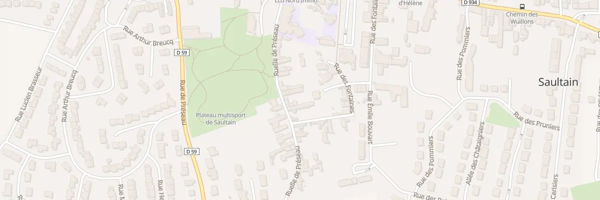 Plan du 21 Rle de Preseau à Saultain