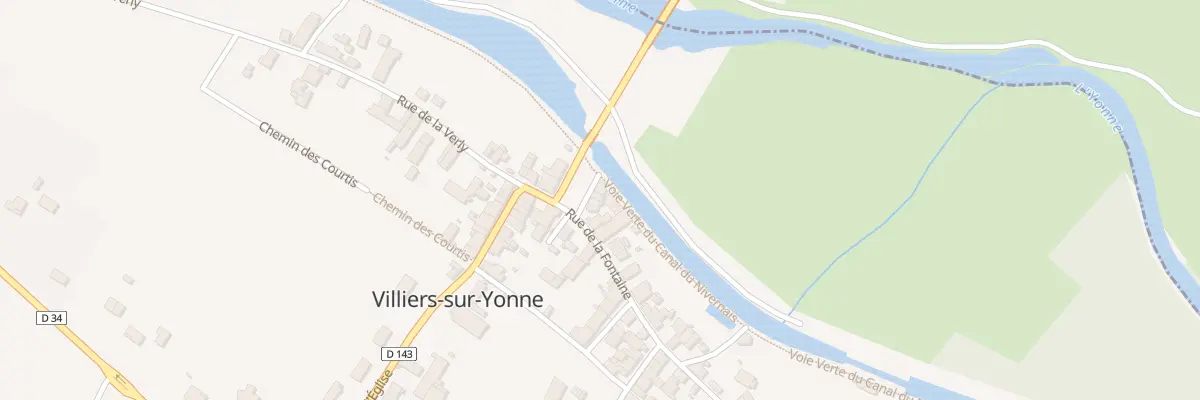 Plan du 4 Rue du Moulin à Villiers-sur-Yonne
