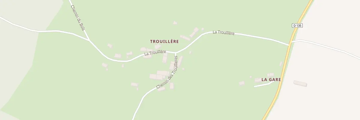Plan du 1 La Trouillère à Guipy