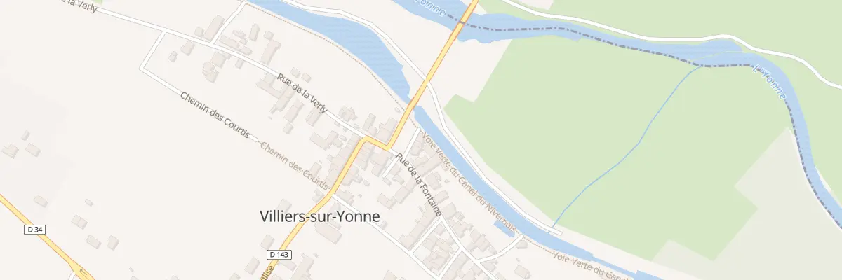 Plan du 6 Rue du Moulin à Villiers-sur-Yonne