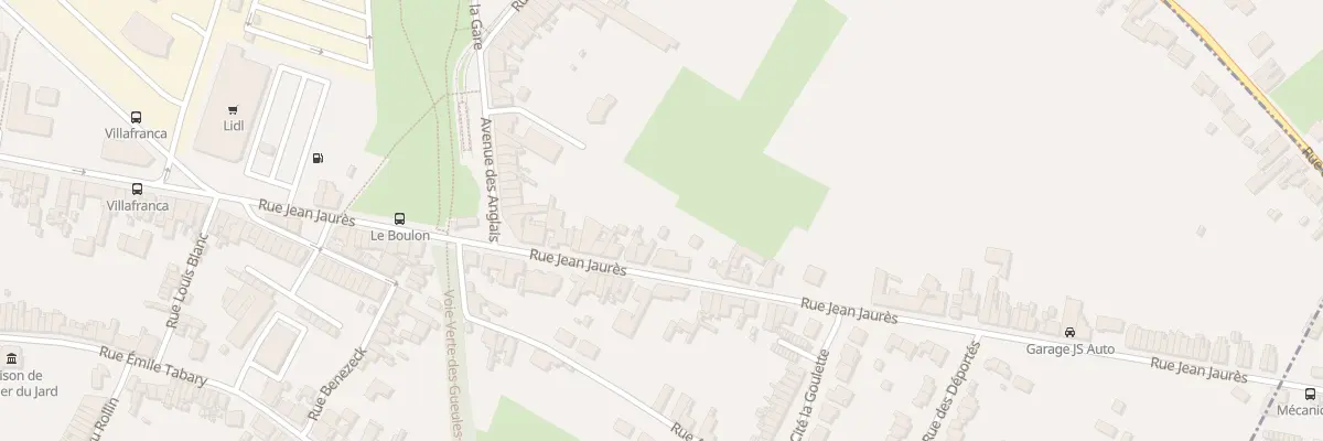Plan du 249 Rue Jean Jaurès à Vieux-Condé