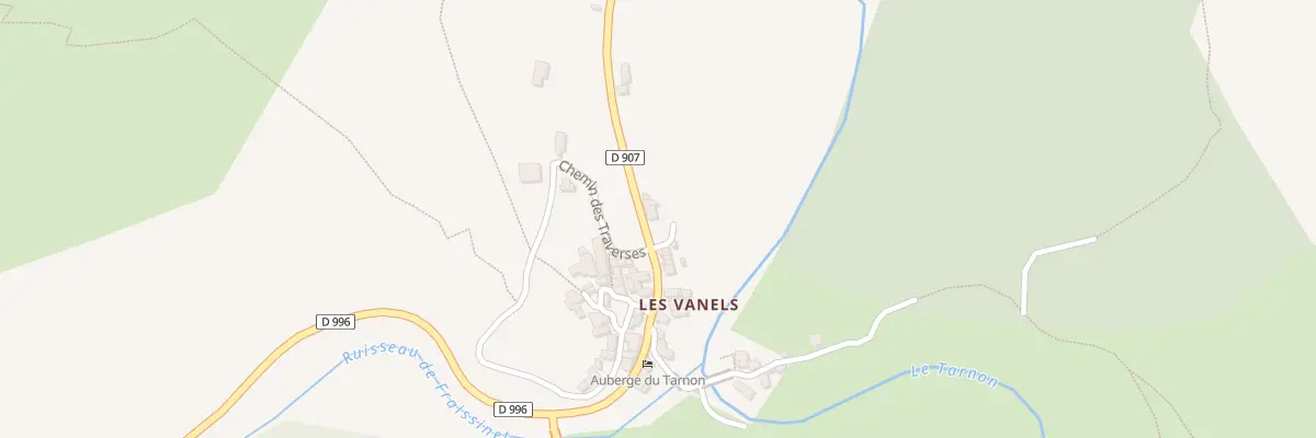 Plan du 5002 Les Vanels à Vebron