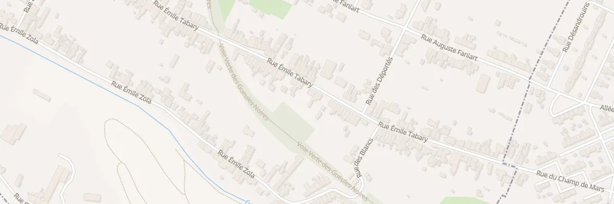 Plan du 658 Rue Emile Tabary à Vieux-Condé