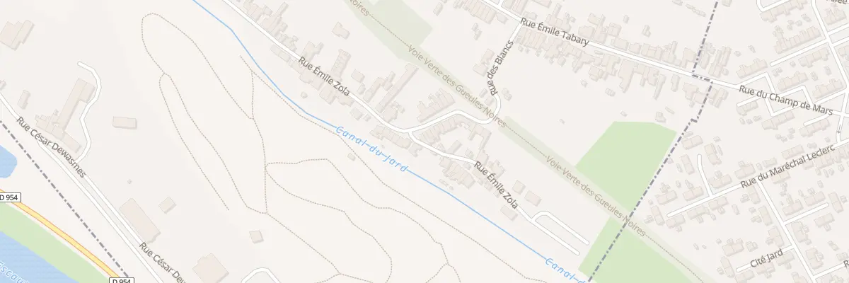 Plan du 896 Rue Emile Zola à Vieux-Condé