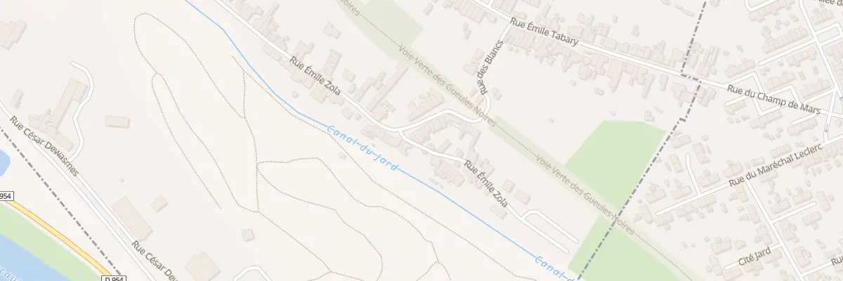 Plan du 900 Rue Emile Zola à Vieux-Condé