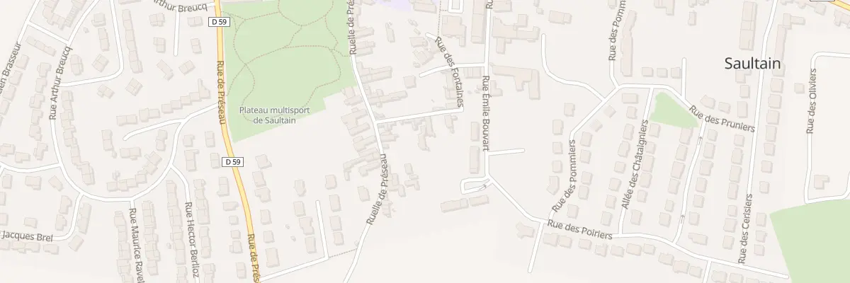 Plan du 5 Rle des Fontaines à Saultain