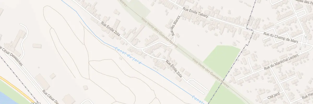 Plan du 930 Rue Emile Zola à Vieux-Condé