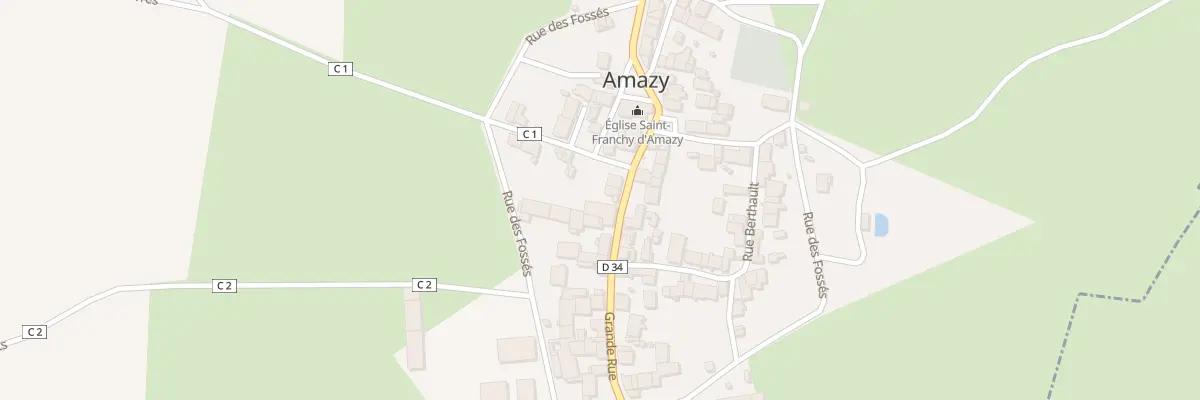 Plan du 90 Le Bourg à Amazy