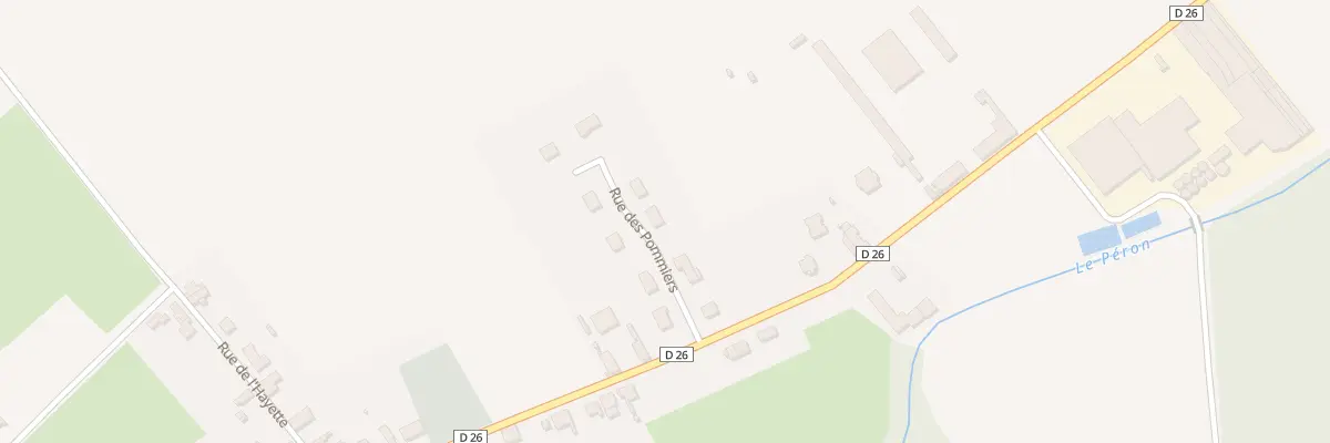 Plan du 6 Rue des Pommiers à Chevresis-Monceau