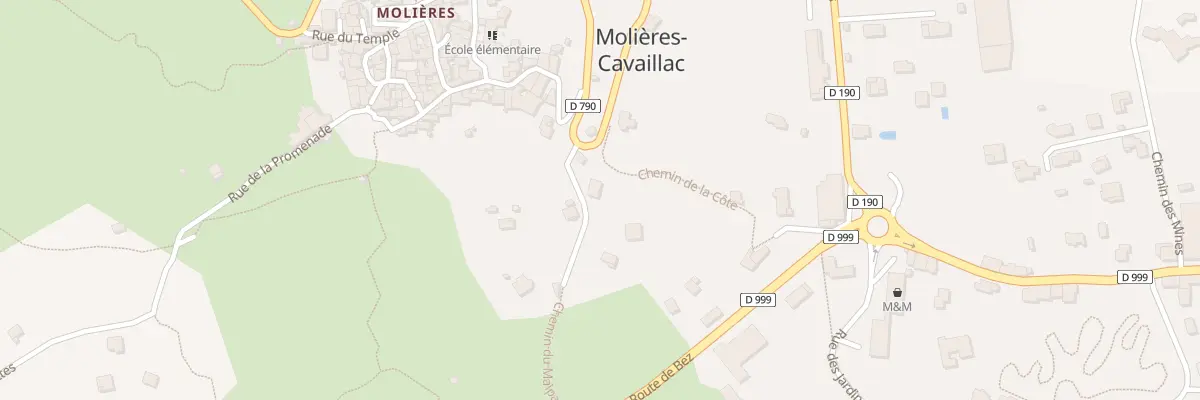 Plan du 5141A Le Serret à Molières-Cavaillac