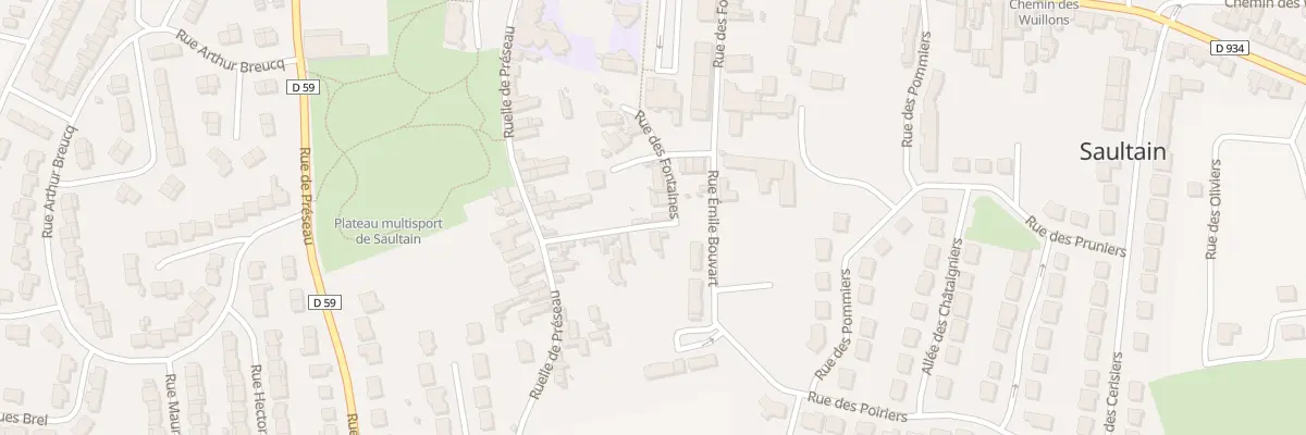 Plan du 8 Rle des Fontaines à Saultain