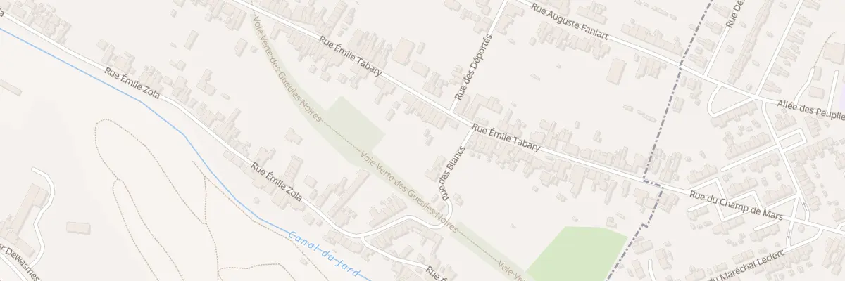 Plan du 728 Rue Emile Tabary à Vieux-Condé