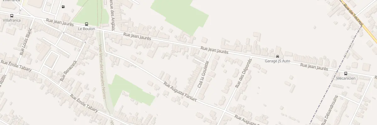 Plan du 348 Rue Jean Jaurès à Vieux-Condé