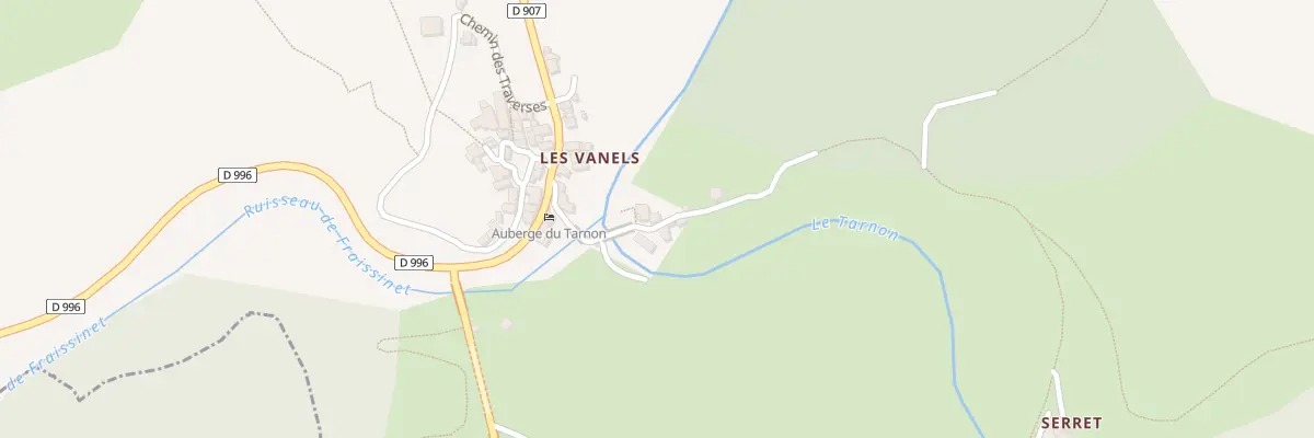 Plan du 5413 Les Vanels à Vebron